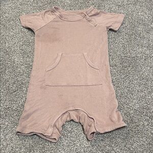 Kyte baby‎ brown bamboo shortall 6-12 months